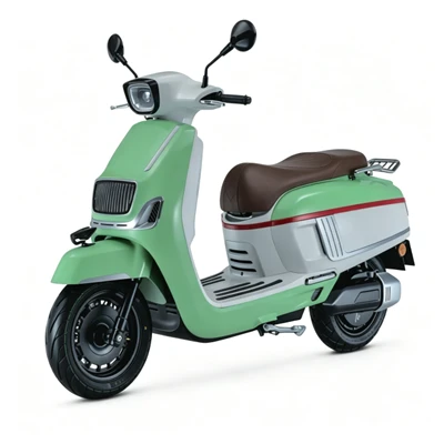 Retro stil 12-inčni električni motocikl Klasični starinski moped za svakodnevna putovanja na posao i gradsku vožnju